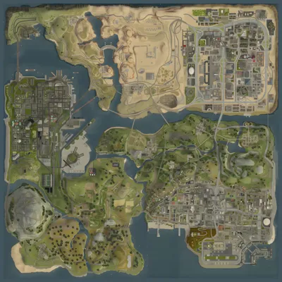 Grand Theft Auto: San Andreas – The Definitive Edition interactive map